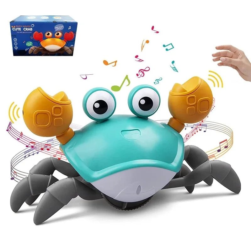 Dancing Crab Run Away Toy for Babies Crawling Interactive Escape Crabs Fujão Toys Baby Birthday Gift VIP Dropshipping with Box - My Baby Pink and Blue