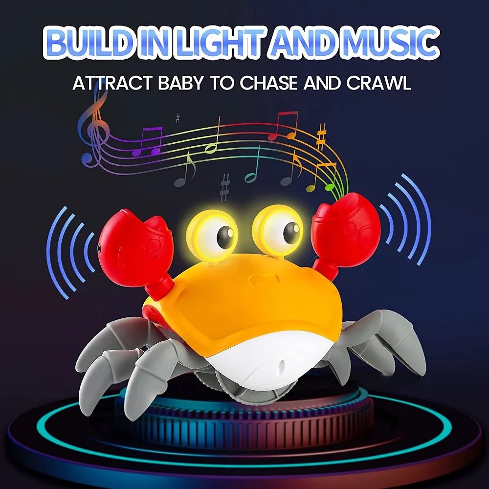 Dancing Crab Run Away Toy for Babies Crawling Interactive Escape Crabs Fujão Toys Baby Birthday Gift VIP Dropshipping with Box - My Baby Pink and Blue
