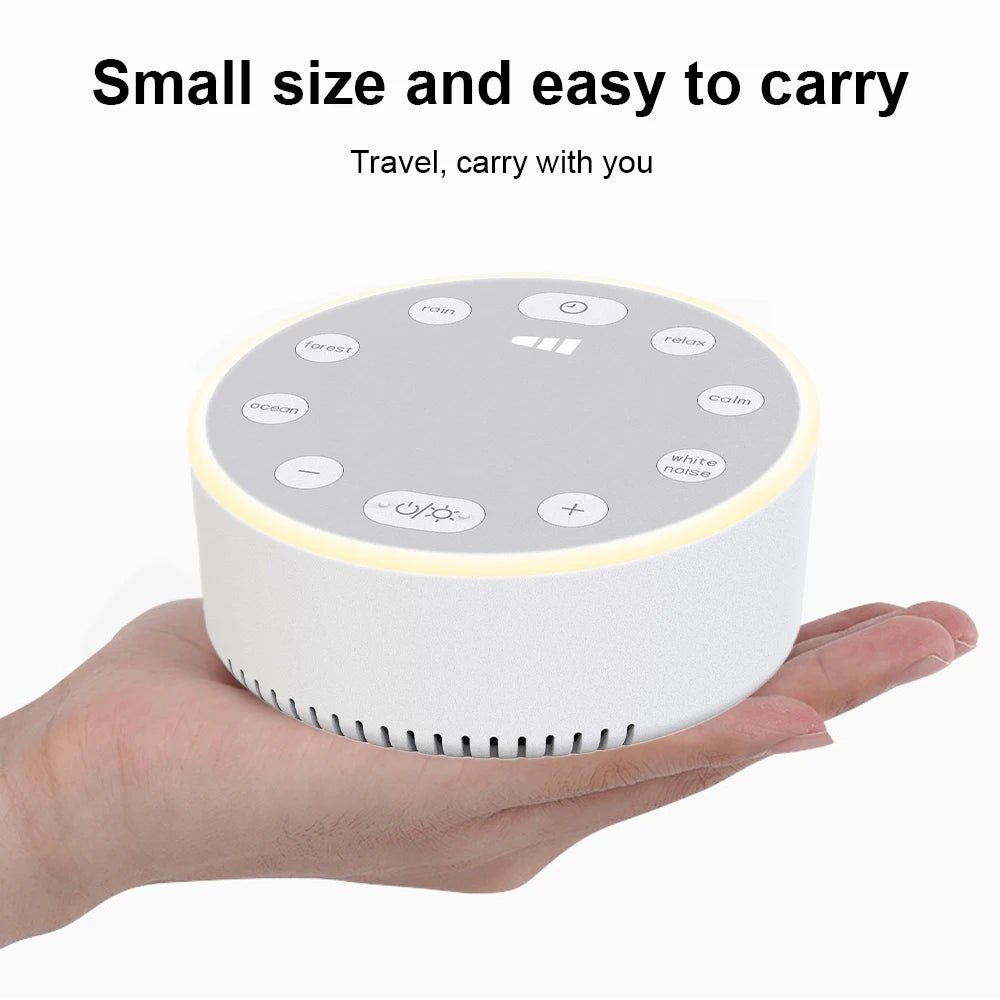 White Noise Machine Portable Baby Sleep Machine Soothing Sounds Sleep Therapy Sound Monitor Generator for Babies Adult Relax - My Baby Pink and Blue