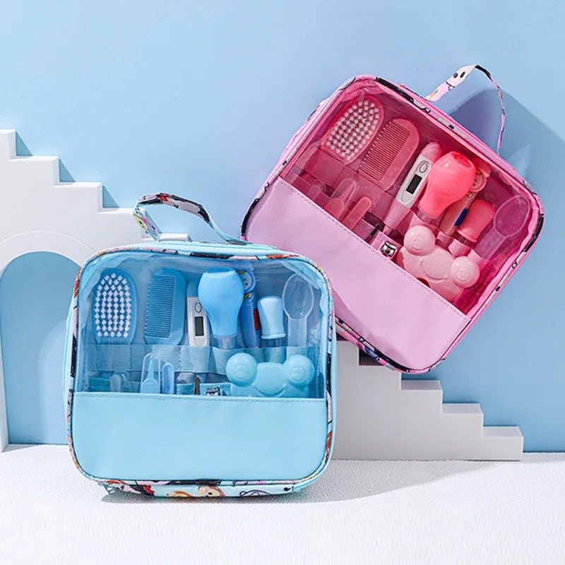 Trousse 13 pièces pour toilettage et soins de santé pour bébé - Baby Care™ - My Baby Pink and Blue