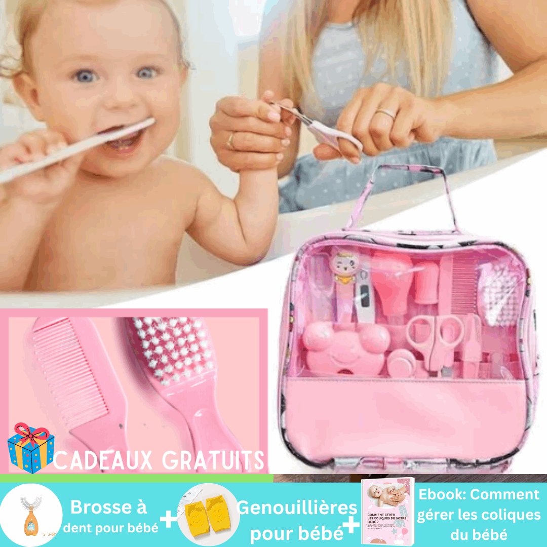 Trousse de premier soins pour bébé - Baby Grooming™ - My Baby Pink and Blue