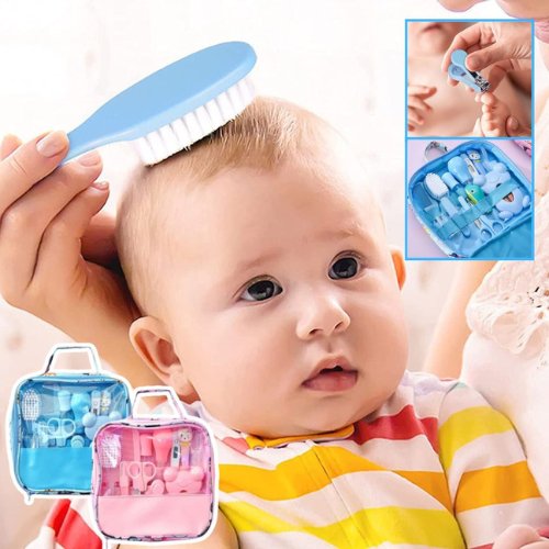 Trousse 13 pièces pour toilettage et soins pour bébé - Baby Grooming™ - My Baby Pink and Blue