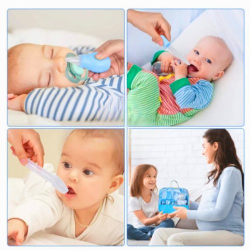 Trousse 13 pièces pour toilettage et soins pour bébé - Baby Grooming™ - My Baby Pink and Blue